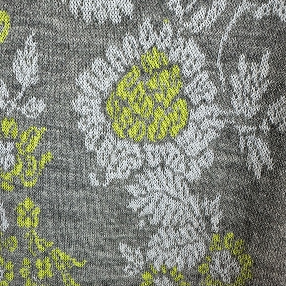 Novica Alpaca Gray Floral Long Cardigan Coat M - Picture 10 of 15